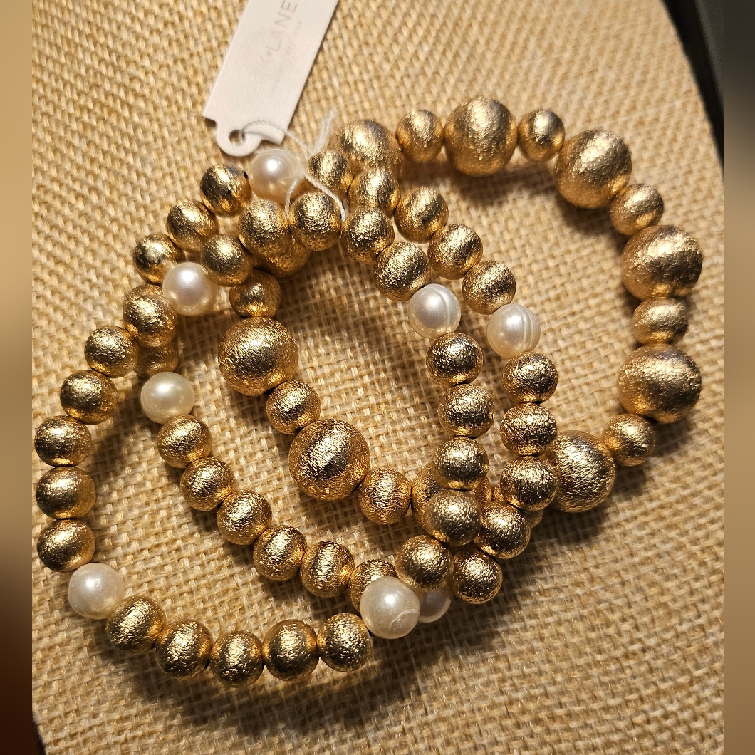 Park Lane Gold And Pearl Bracelet Set